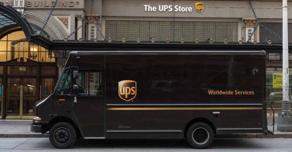 UPS Truck at the UPS Store