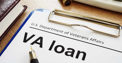 US Department of Veterans Affairs form with clipboard