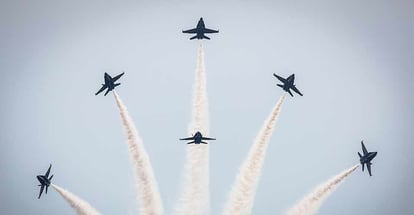 US Navy demonstration squadron Blue Angels