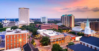USA downtown skyline in Tallahassee Florida