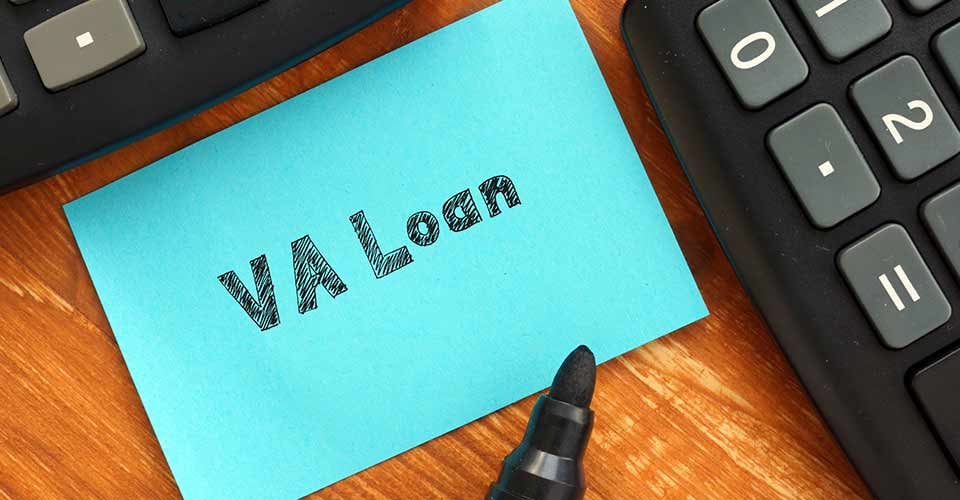 VA Loan written on paper sheet