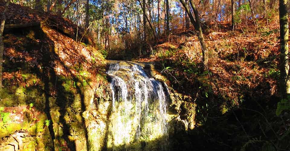 Waterfall Falling Waters State Park in Chipley Florida