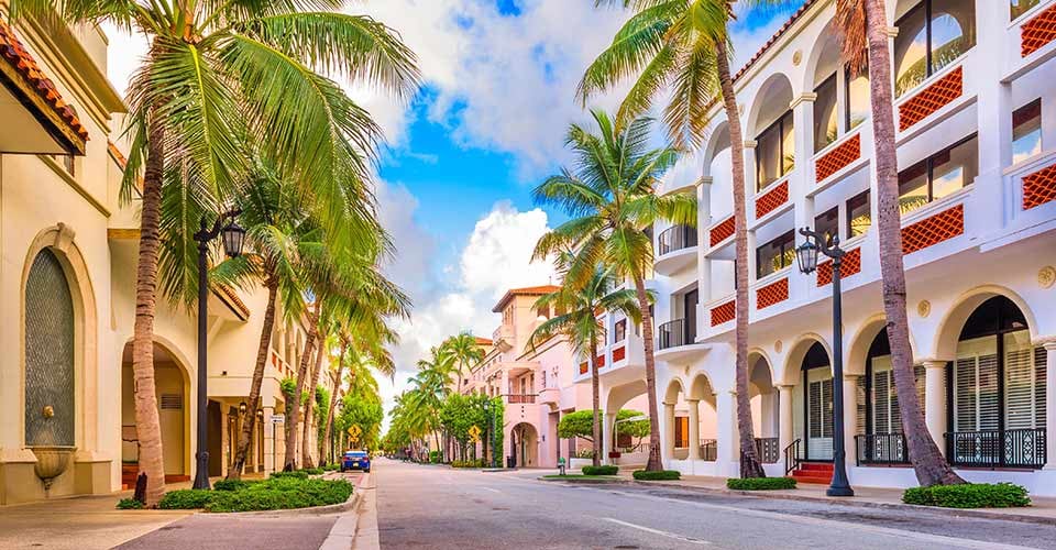 Worth Avenue in Palm Beach Florida
