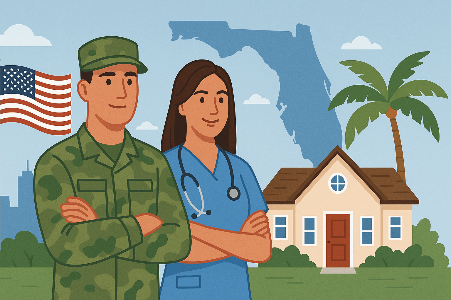 va-loan-florida-hometown-heroes-illustration