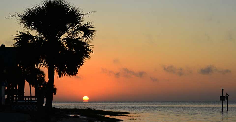 Sunrise at Shell Point Beach in Florida